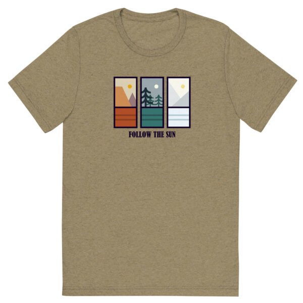 Follow The Sun | Triblend T-shirt - Image 6