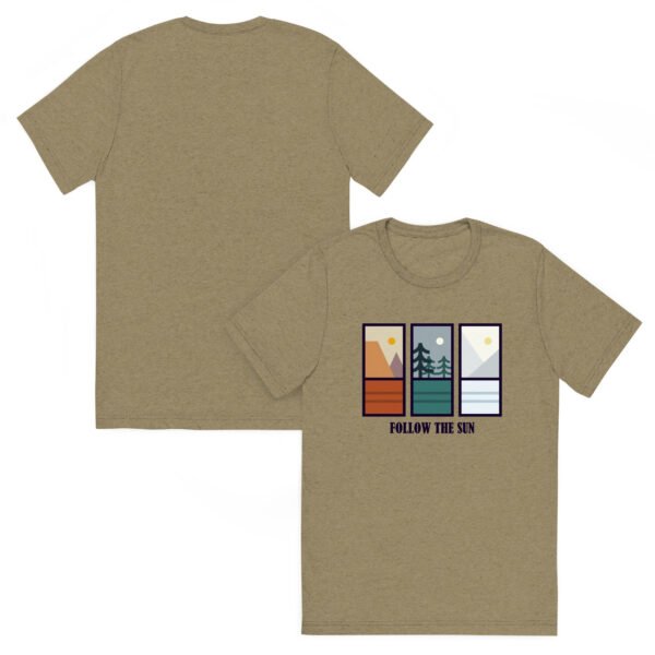 Follow The Sun | Triblend T-shirt - Image 7